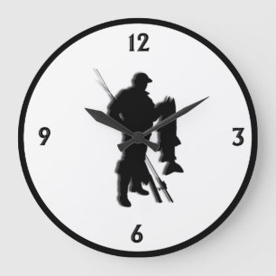Reloj Redondo Grande Diseño de pesca