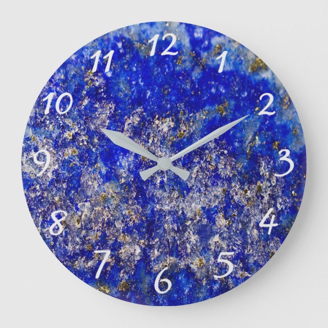 Reloj Redondo Grande diseño de piedra (Anverso)