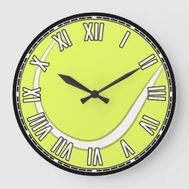 Reloj Redondo Grande Diseño de tenis