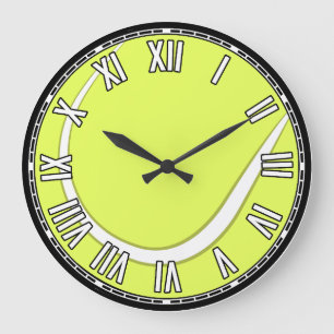 Reloj Redondo Grande Diseño de tenis