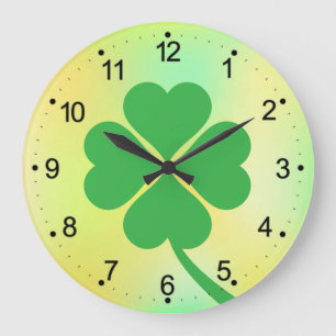 Reloj Redondo Grande Diseño del Día de San Patricio - 87906
