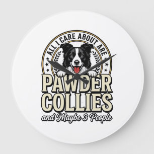 Reloj Redondo Grande Diseño divertido de camiseta para amante de perros
