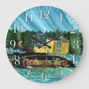 Reloj Redondo Grande ¡Diseño divertido para el niño en todos nosotros!