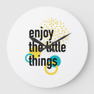 Reloj Redondo Grande Diseño divertido y moderno de Enjoy the Lıttle Thi