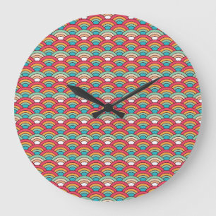 Reloj Redondo Grande Diseño elegante del patrón tradicional sin foco