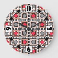 diseño geométrico moderno arte deco gris rojo, bei