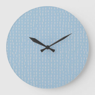 Reloj Redondo Grande Diseño gráfico de guiones diminutos