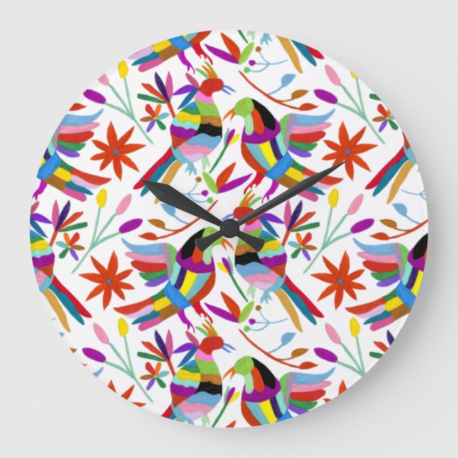 Reloj Redondo Grande Diseño moderno III de Otomi (Anverso)