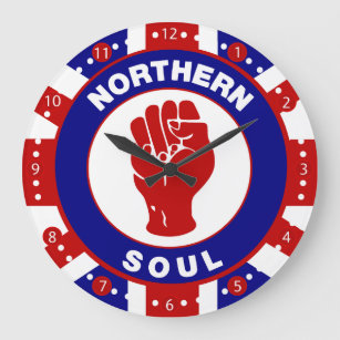 Reloj Redondo Grande Diseño objetivo de Northern Soul Mod en el sindica