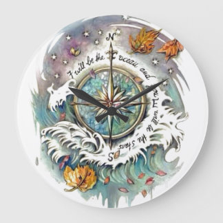 Reloj Redondo Grande Diseño oceánico
