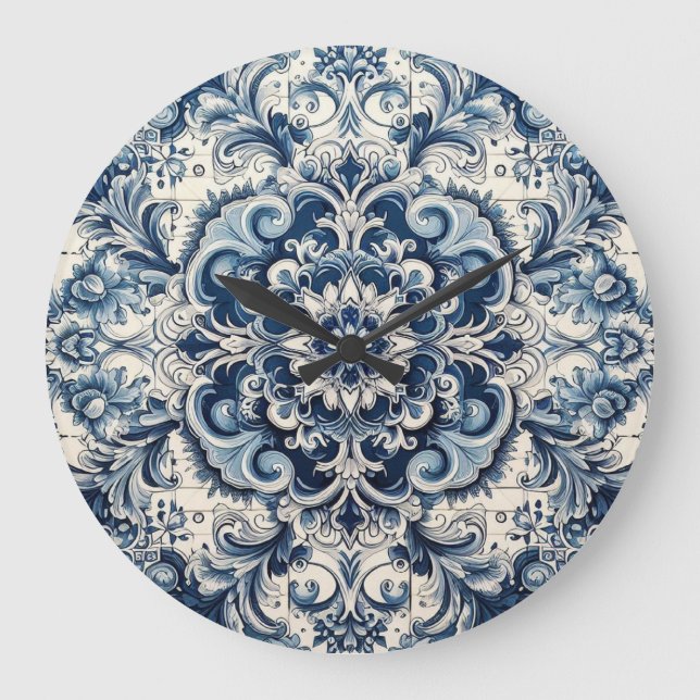 Reloj Redondo Grande Diseño portugués (Anverso)