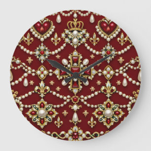Reloj Redondo Grande Diseños inspirados en María Reina de Escocia Joyas