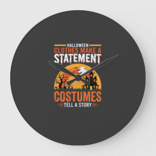 Reloj Redondo Grande Disfraz de Halloween Declaración Diseño de Casa Em