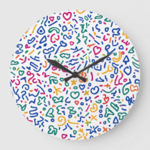 Divertido doodle de formas vibratorias coloridas