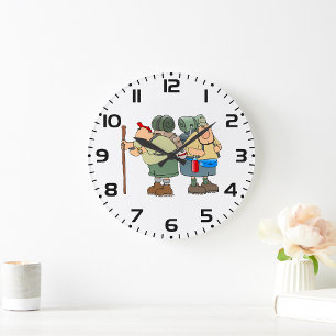 Reloj Redondo Grande Divertido excursionismo al aire libre aventura cam