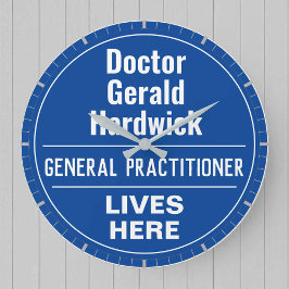 Reloj Redondo Grande Divertido General Practición Wall Plaque Estilo