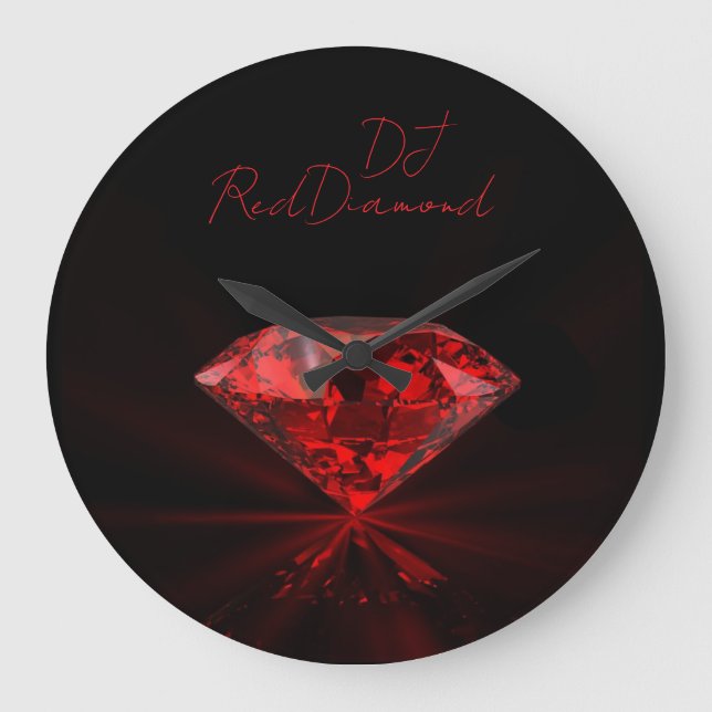 Reloj Redondo Grande DJ RedDiamond (Anverso)