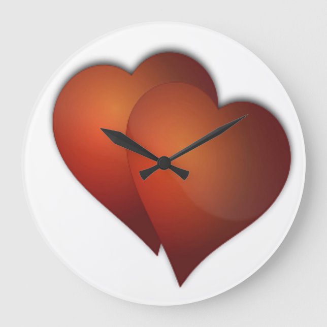 RELOJ REDONDO GRANDE DOBLE AMOR (Anverso)