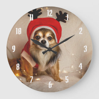 Reloj Redondo Grande Dog Deer