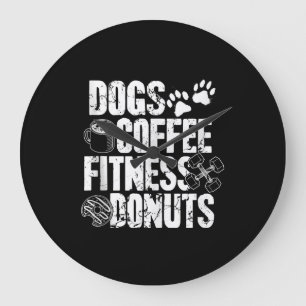 Reloj Redondo Grande Dogs Café Ness Donuts Gym Foodie Ness