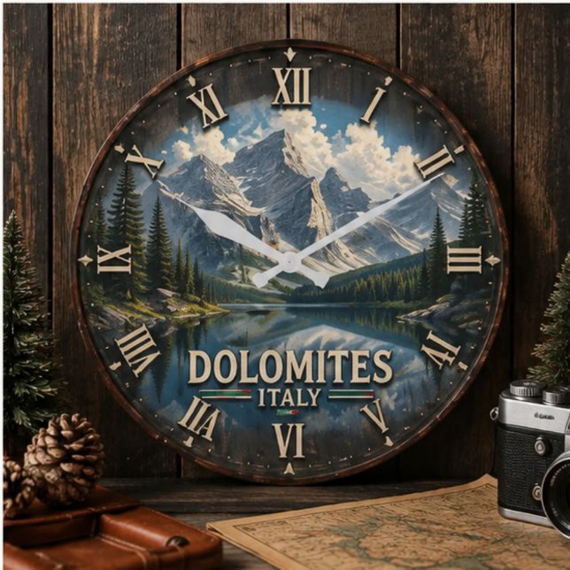 Reloj Redondo Grande Dolomites Italy Mountain  (Subido por el creador)