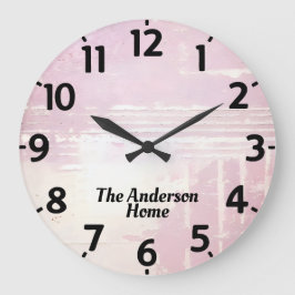 Reloj Redondo Grande Dolor de lavanda pálida