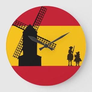Reloj Redondo Grande Don Quixote