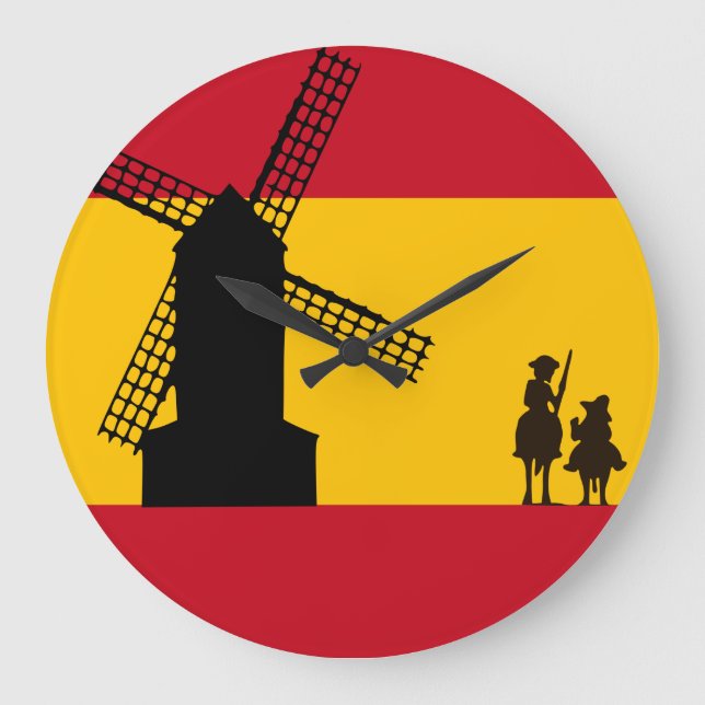Reloj Redondo Grande Don Quixote (Anverso)