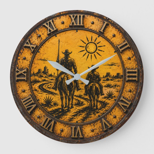 Reloj Redondo Grande Don Quixote & Sancho Panza (Anverso)