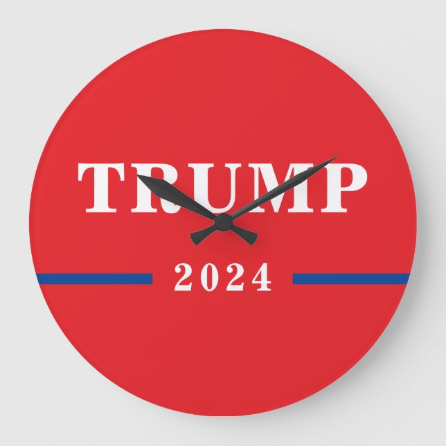 Reloj Redondo Grande Donald Trump 2024 (Anverso)
