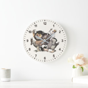 Reloj Redondo Grande Donde viven los monstruos Personajes
