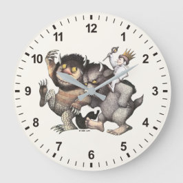Reloj Redondo Grande Donde viven los monstruos Personajes