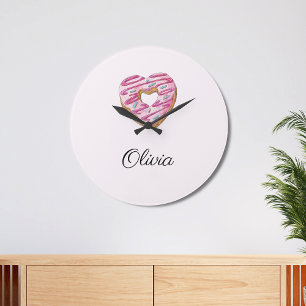 Reloj Redondo Grande Donut Sweet Chica Sprinkles