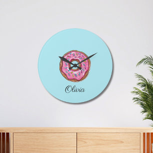 Reloj Redondo Grande Donut Sweet Chica Sprinkles