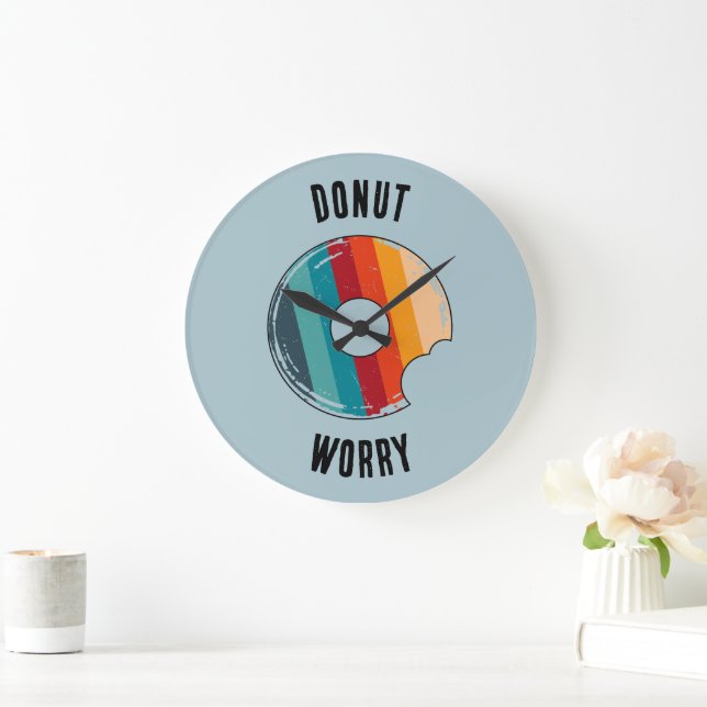 Reloj Redondo Grande Donut Worry Green (Hogar)