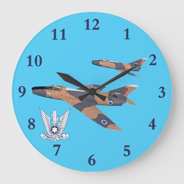 Reloj Redondo Grande Dos supermisterios israelíes (Anverso)