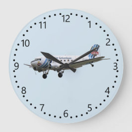 Reloj Redondo Grande Douglas Dakota DC3 G-AMSV