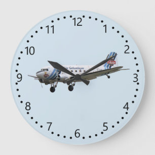 Reloj Redondo Grande Douglas Dakota DC3 G-AMSV