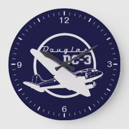 Reloj Redondo Grande Douglas DC-3