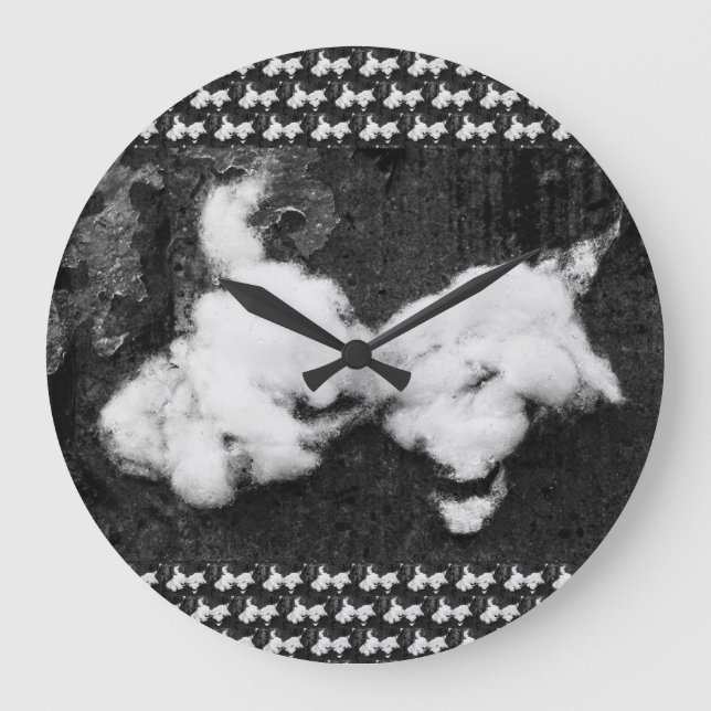 Reloj Redondo Grande down fluffy (Anverso)