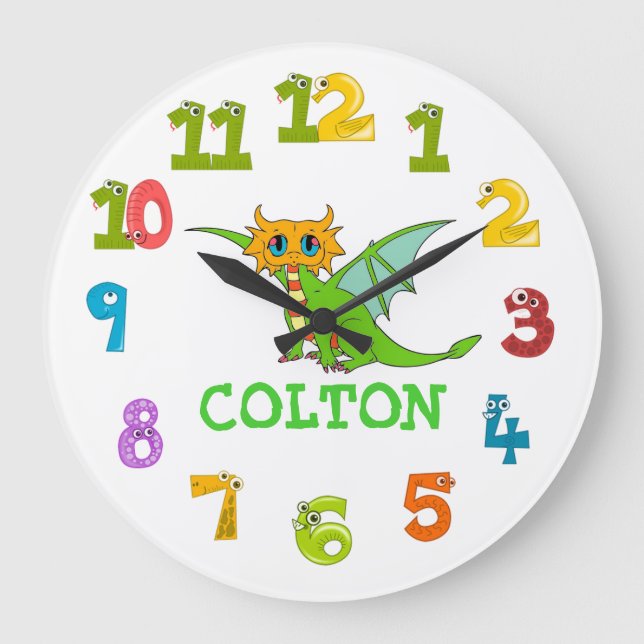 Reloj Redondo Grande Dragón (Anverso)