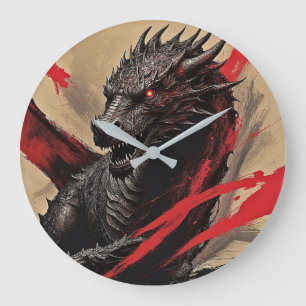 Reloj Redondo Grande Dragon Dreamscape Wall Clock