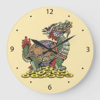 Dragon-headed Turtle sitting on a lot of coins