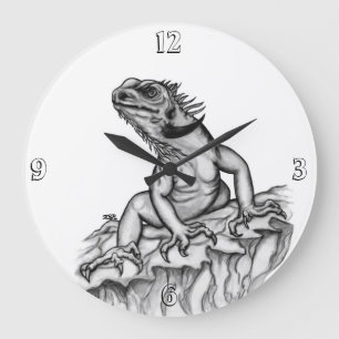 Reloj Redondo Grande Dragon on the Rock