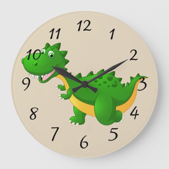 Reloj Redondo Grande Dragón personalizado (Anverso)