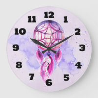 Dreamcatcher rosado en salpicadura púrpura de la