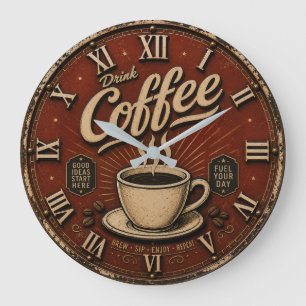 Reloj Redondo Grande Drink Coffee