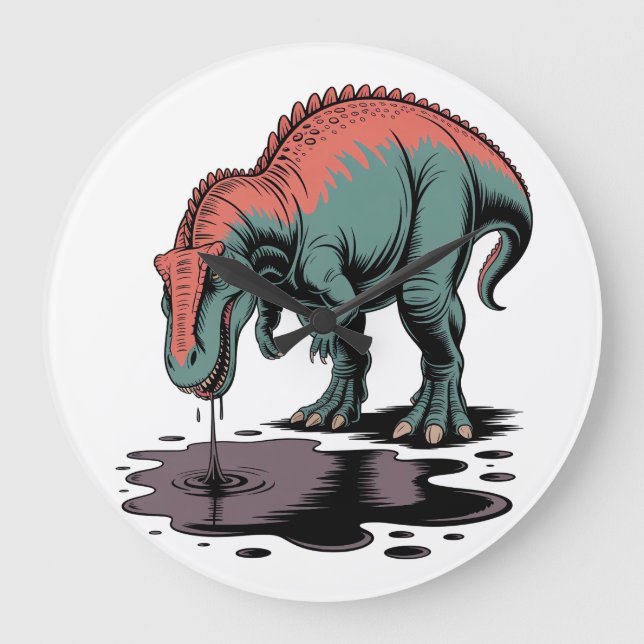 Reloj Redondo Grande Drinking too much (Anverso)