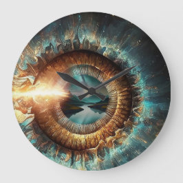 Reloj Redondo Grande Dubman Hace Diseño: Ojo de Dios, Río de Esperanza