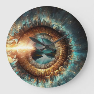 Reloj Redondo Grande Dubman Hace Diseño: Ojo de Dios, Río de Esperanza